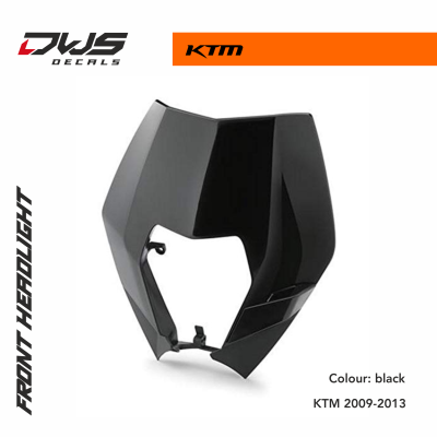 Head Light Mask KTM EXC EXCF 2009 2010 2011 2012 2013 black acerbis dws decals supermofools supermoto koplamp unit