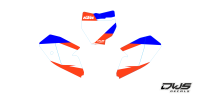 Nummerset KTM Sx 65 2016 Decals dekor design graphics aufklebe stickerset nummerset dws mx