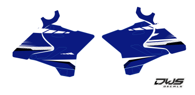 Radiaset Yamaha YZ 125-250 2015/2016/2017/2018 Model 6 radiator shrouds scoops tank mx decore decals dws