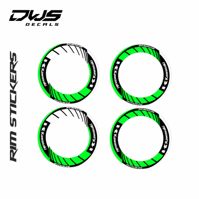 Velg sticker Rim sticker white wit orange black zwart oranje schwarz smf cross dws dwsdecals decals 16 17 16.5 inch green grun groen kawasaki kawa