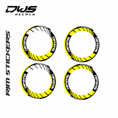 Velg sticker Rim sticker white wit orange black zwart oranje schwarz smf cross dws dwsdecals decals 16 17 16.5 inch gelb geel yellow suzuki