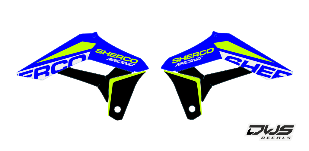 Complete Stickerset Sherco 2017 2018 2019 Decals dekor design graphics aufklebe stickerset nummerset dws mx model 1 sherco factory look graphic rear fender front fender forkprotectors radiator scoops numberplate