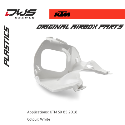 Airbox Parts KTM SX 85 2018 White Complete box Applications: KTM SX 85 2018 Colour: White DWS decals dwsdecals