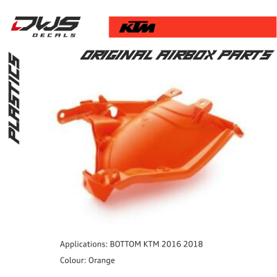 Airbox Parts KTM 2016-2018 Bottom Orange Airbox Bottom Applications: KTM 2016-2018 Colour: Orange dws decals dwsdecals