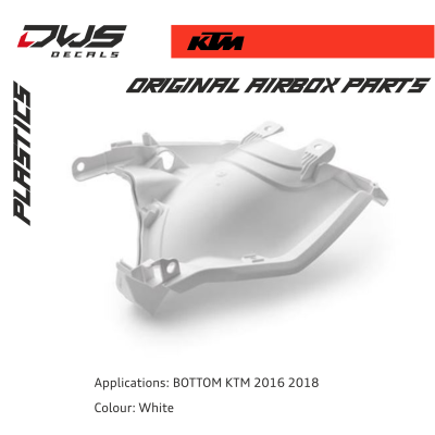 Airbox Parts KTM 2016-2018 Bottom Orange Airbox Bottom Applications: KTM 2016-2018 Colour: White dws decals dwsdecals
