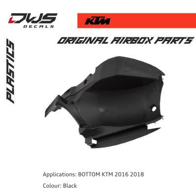 Airbox Parts KTM 2016-2018 Bottom Orange Airbox Bottom Applications: KTM 2016-2018 Colour: Black dws decals dwsdecals
