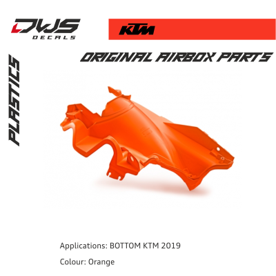Airbox Parts KTM 2019 Front Orange Airbox Parts KTM 2019 Bottom Orange Airbox Front Applications: KTM 2019 Colour: Orange dws decals dwsdecals