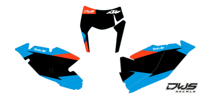 Nummerset KTM EXC 125 250 350 450 500 2017 Model 16