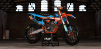 Complete stickerset KTM SX 125 SX 250 SX-F 250 SX-F 350 SX-F 450 2016 blue-orange blauw oranje DECALS DEKOR DESIGN GRAPHICS AUFKLEBE STICKERSET NUMMERSET DWS MX blue orange oranje black zwart schwarz blauw blau