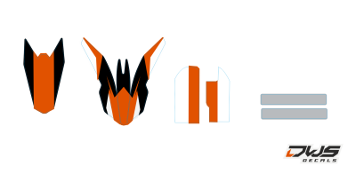 Trimset KTM SX 65 2009 2010 2011 2012 2013 2014 2015 Model 3 Decals dekor design graphics aufklebe stickerset nummerset dws mx