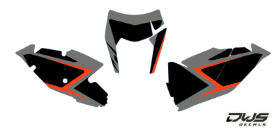 Nummerset KTM EXC 125 250 350 450 500 2017 Model 17