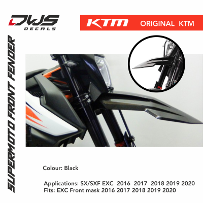 ktm original supermoto supermotard front fender kotflugel voorspatbord dws decals 