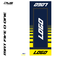 mat five o one black orange zwart oranje schwarz orange Milieu Mat environmental mats umwelt mat mx vloermat bmx dws geel blauw yellow blue