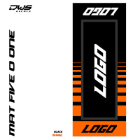 mat five o one black orange zwart oranje schwarz orange Milieu Mat environmental mats umwelt mat mx vloermat bmx dws