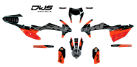 supermofools SMF DWS decals crashking 2019 orange black grey decore decalkit fools