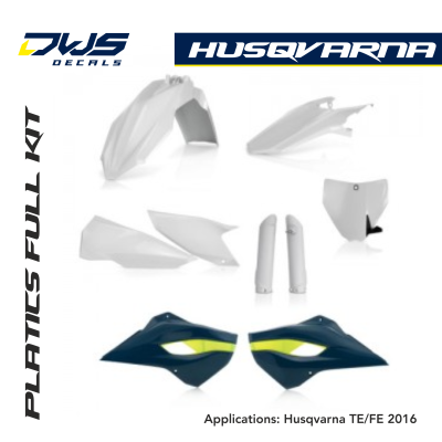 te fe plastic standard 2016 enduro husq dws decals acerbis