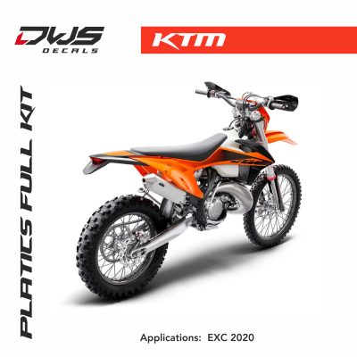 KTM exc exc f enduro 2020 white rear fender front fender fork covers side panels airbox cover radiator shrouds acerbis dws supermoto supermotard standard 2020