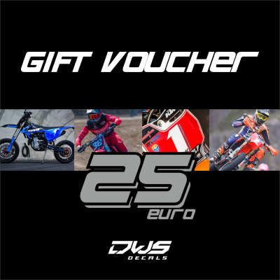 Gift card gift voucher cadeaubon kadobon present waardebon dws decals cadootjes 25 euro