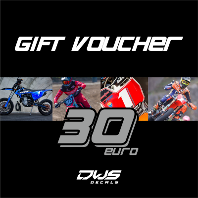 Gift card gift voucher cadeaubon kadobon present waardebon dws decals cadootjes 30 euro