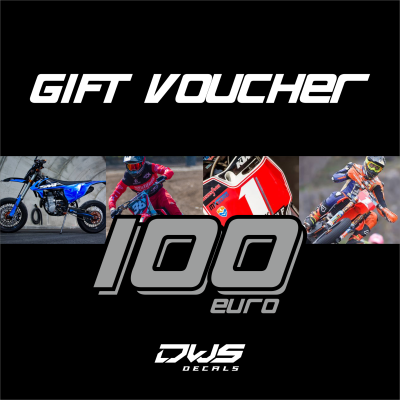 Gift card gift voucher cadeaubon kadobon present waardebon dws decals cadootjes 100 euro