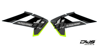 Radiaset Husqvarna TE FE 2017 2018 2019 model 3 set Radiaset bestaande uit: - Radiaset (2 delig) Radiatorkit consisting off: - 2 decals radiator dws decals