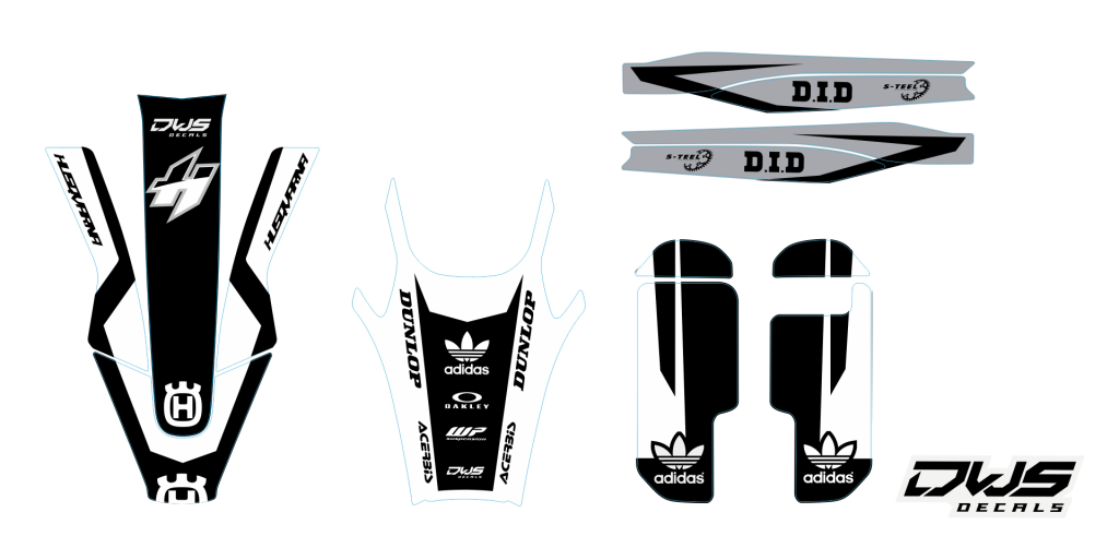 Husqvarna TC FC 250 350 450 2019 2020 Decals DWS Decals DWSDecals stickerset