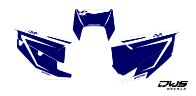 Nummerset stickerset Husqvarna TC FC 125 250 350 450 450 2019 2020 Model 5 Gehele stickerset bestaande uit - Nummerset (5 delig) consisting off - numbers - side panels and front number DWS Decals dwsdecals stickerset nummers