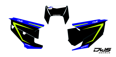 Nummerset stickerset Husqvarna TC FC 125 250 350 450 450 2019 2020 Model 5 Gehele stickerset bestaande uit - Nummerset (5 delig) consisting off - numbers - side panels and front number DWS Decals dwsdecals stickerset nummers
