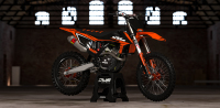 KTM 2019 2020 SX SXF 125 250 350 450 KTM 2019 2020 factory complete stickerset graphics graphix mx decals dws decals front fender rear fender side panels radiator scoops fork protectors numberplate kotflugel voorspatbord swingarm gabelschutzer K
