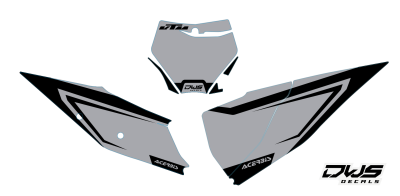 ktm nummerdelen number nummern side panels startnummer delen radia stickers decals mx sxf sx 125 250 350 450 ktm dws decals