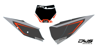 ktm nummerdelen number nummern side panels startnummer delen radia stickers decals mx sxf sx 125 250 350 450 ktm dws decals