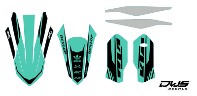KTM EXC 125 250 350 450 500 2020 Model 14 set
 
Gehele stickerset bestaande uit
- Radiaset (6 delig)
- Nummerset (5 delig)
- Trimset (12 delig)

 
KTM EXC 125 250 350 450 500 2020 Model 14 set

consisting off:
- Radiator shrouds (6 tiles)
- Nu