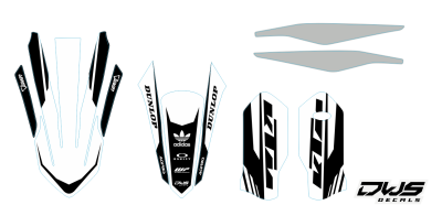 KTM EXC 125 250 350 450 500 2020 Model 14 set
 
Gehele stickerset bestaande uit
- Radiaset (6 delig)
- Nummerset (5 delig)
- Trimset (12 delig)

 
KTM EXC 125 250 350 450 500 2020 Model 14 set

consisting off:
- Radiator shrouds (6 tiles)
- Nu