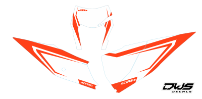 Complete decal kit stickerset ktm sx 125 150 sxf 250 350 450 2019 2020 side exc panel radiator shrouds front fender rear fender fork protectors swingarm nummers nummern radiator delen kappenvoorspatbord achterspatbord brug stickers voorpootbeschermers gab