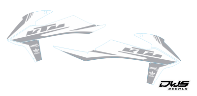 Radiaset KTm EXC EXC-F 125 XC-W 150 XC-W 250 350 450 500 viertakt 2020 2021 Decals dekor design graphics aufklebe stickerset nummerset dws mx graphics model 2020 radiator scoops tank smf supermofoold supermoto supermotard