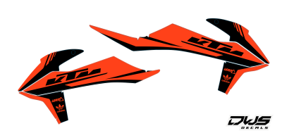 Radiaset KTm EXC EXC-F 125 XC-W 150 XC-W 250 350 450 500 viertakt 2020 2021  Decals dekor design graphics aufklebe stickerset nummerset dws mx graphics model  2020 radiator scoops tank smf supermofoold suoermoto supermotard