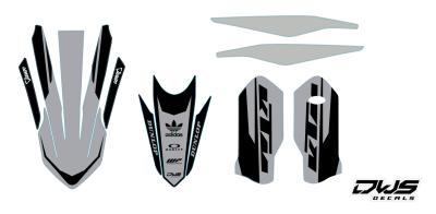 KTM EXC 125 250 350 450 500 2020 Model 22 set
 
Gehele stickerset bestaande uit
- Radiaset (6 delig)
- Nummerset (5 delig)
- Trimset (12 delig)

 
KTM EXC 125 250 350 450 500 2020 Model 14 set

consisting off:
- Radiator shrouds (6 tiles)
- Nu