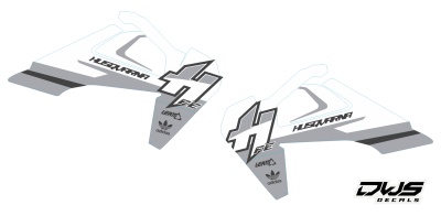 Radiator Radia tank decal stickers aufklebe Husqvarna TC 125 FC 250 350 450 FS 450 2016 2017 2018 Decals dekor design graphics aufklebe stickerset nummerset dws mx side panel front dender rear fender kotflugel supermotard superbiker supermoto nummern