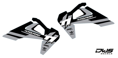 Radiator Radia tank decal stickers aufklebe Husqvarna TC 125 FC 250 350 450 FS 450 2016 2017 2018 Decals dekor design graphics aufklebe stickerset nummerset dws mx side panel front dender rear fender kotflugel supermotard superbiker supermoto nummern