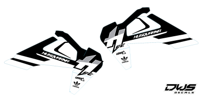 Radiator Radia tank decal stickers aufklebe Husqvarna TC 125 FC 250 350 450 FS 450 2016 2017 2018 Decals dekor design graphics aufklebe stickerset nummerset dws mx side panel front dender rear fender kotflugel supermotard superbiker supermoto nummern