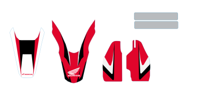 Trimset Honda CRF 150 2007 2008 2009 2010 2011 2012 2013 2014 2015 Decals dekor design graphics aufklebe stickerset nummerset dws mx