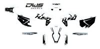Husqvarna TE FE 2020 Model 1 set Gehele stickerset bestaande uit - Radiaset (2 delig) - Nummerset (5 delig) - Trimset (9 delig) Complete decasl kit consisting off - decals Radiator kit - decals side panels - decals Trimkit DWS Decals DWSDecals stickerset