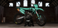 Husqvarna TE FE 2020 Model 1 set Gehele stickerset bestaande uit - Radiaset (2 delig) - Nummerset (5 delig) - Trimset (9 delig) Complete decasl kit consisting off - decals Radiator kit - decals side panels - decals Trimkit DWS Decals DWSDecals stickerset