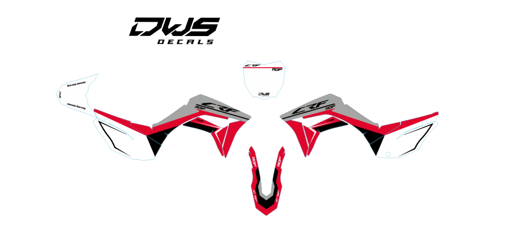 honda CRF 110 2019 2020 acerbis dws decals pitbike kleine bike small bike