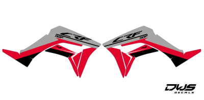 honda crf 110 2019 2020 dws decals radiator radia tank
