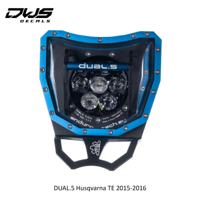 DUAL.5 Husqvarna TE 2015-2016 The front LED light was designed for enduro motorcycles. This light fits motorcycles Husqvarna TE 2015-2016. DWS Decals