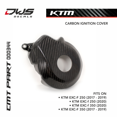 CARBON IGNITION COVER for KTM EXC-F 250 2017 - 2018 - 2019 dws decals