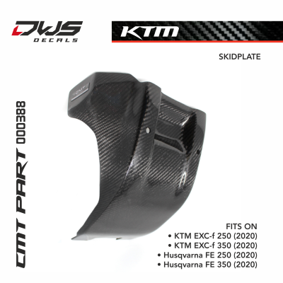 CARBON SKIDPLATE for KTM EXC-F 250 350 2020 dws decals