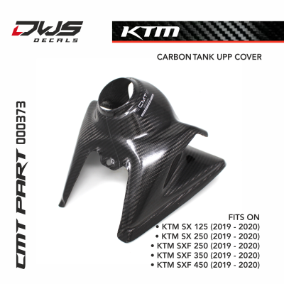 CARBON TANK UPP. COVER for KTM SXF 350 2019 - 2020 dws decals