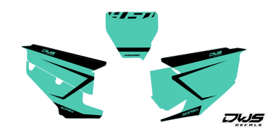 Nummerset stickerset Husqvarna TC FC 125 250 350 450 450 2019 2020 Model 5 Gehele stickerset bestaande uit - Nummerset (5 delig) consisting off - numbers - side panels and front number DWS Decals dwsdecals stickerset nummers